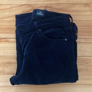 AG Jeans Black Cords Prima Midrise, 27